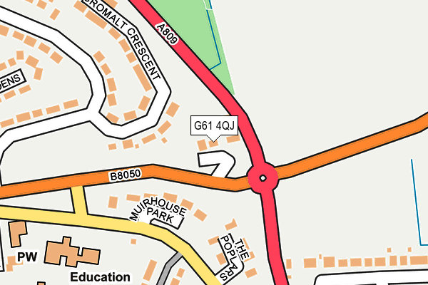 G61 4QJ map - OS OpenMap – Local (Ordnance Survey)