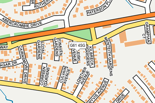 G61 4SG map - OS OpenMap – Local (Ordnance Survey)