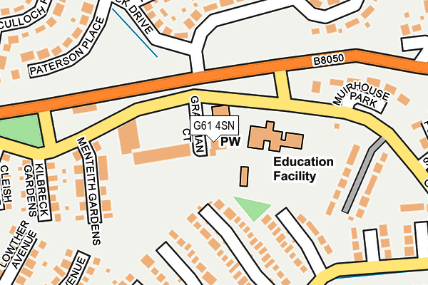 G61 4SN map - OS OpenMap – Local (Ordnance Survey)