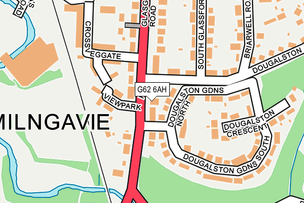 G62 6AH map - OS OpenMap – Local (Ordnance Survey)