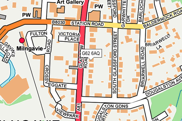 G62 6AQ map - OS OpenMap – Local (Ordnance Survey)