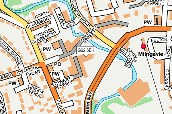 G62 6BH map - OS OpenMap – Local (Ordnance Survey)