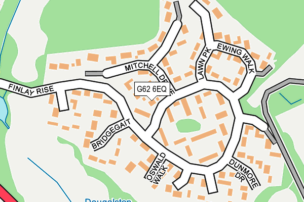 G62 6EQ map - OS OpenMap – Local (Ordnance Survey)