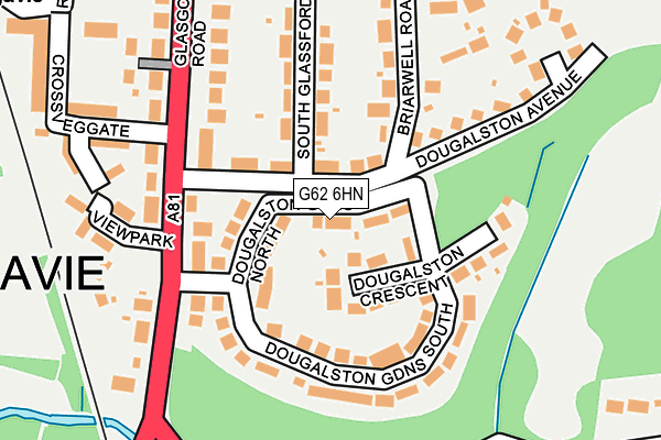 G62 6HN map - OS OpenMap – Local (Ordnance Survey)