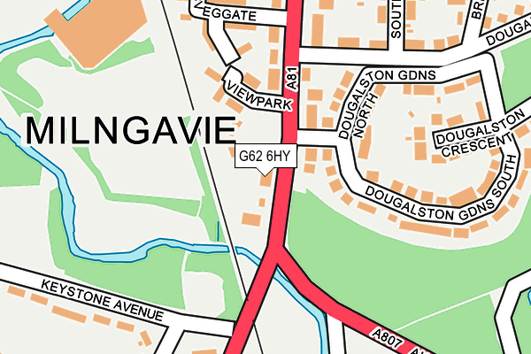G62 6HY map - OS OpenMap – Local (Ordnance Survey)