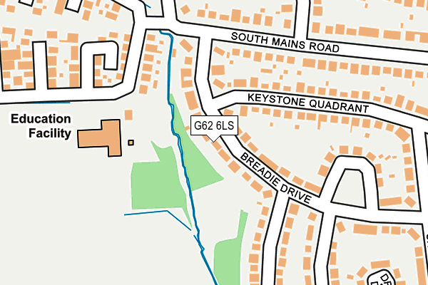 G62 6LS map - OS OpenMap – Local (Ordnance Survey)