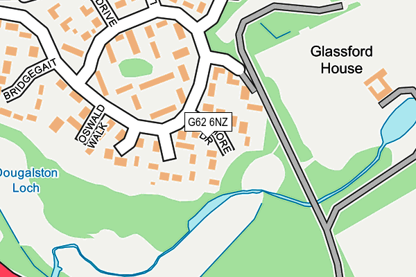 G62 6NZ map - OS OpenMap – Local (Ordnance Survey)