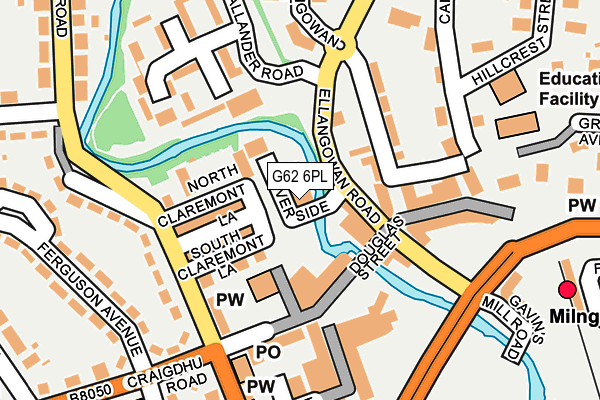 G62 6PL map - OS OpenMap – Local (Ordnance Survey)