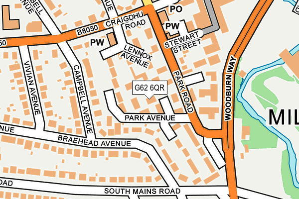 G62 6QR map - OS OpenMap – Local (Ordnance Survey)