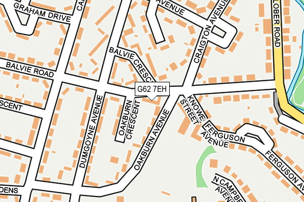 G62 7EH map - OS OpenMap – Local (Ordnance Survey)