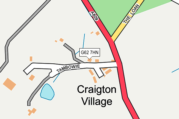 G62 7HN map - OS OpenMap – Local (Ordnance Survey)