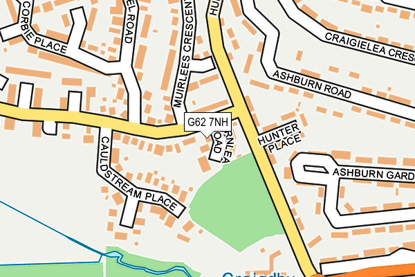 G62 7NH map - OS OpenMap – Local (Ordnance Survey)
