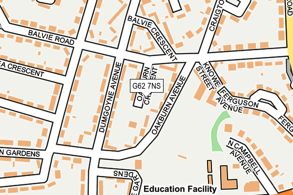 G62 7NS map - OS OpenMap – Local (Ordnance Survey)