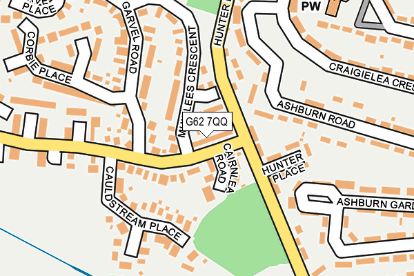 G62 7QQ map - OS OpenMap – Local (Ordnance Survey)