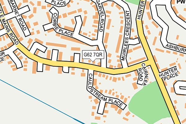 G62 7QR map - OS OpenMap – Local (Ordnance Survey)