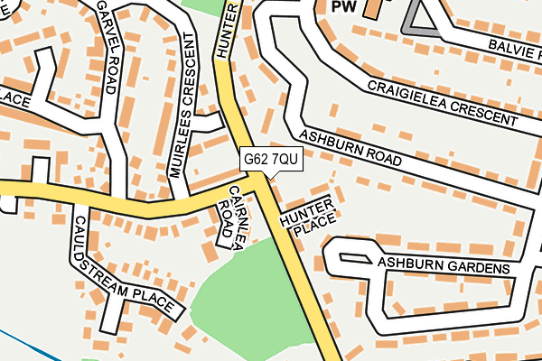 G62 7QU map - OS OpenMap – Local (Ordnance Survey)