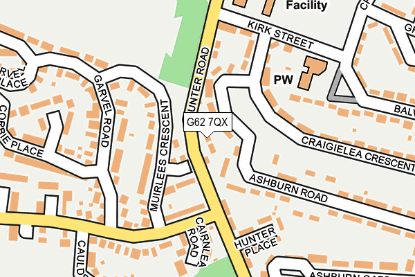 G62 7QX map - OS OpenMap – Local (Ordnance Survey)