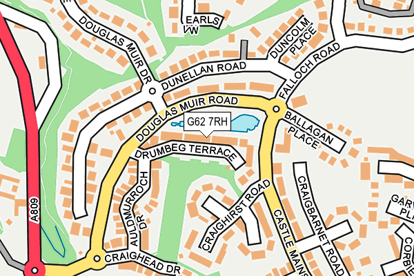 G62 7RH map - OS OpenMap – Local (Ordnance Survey)