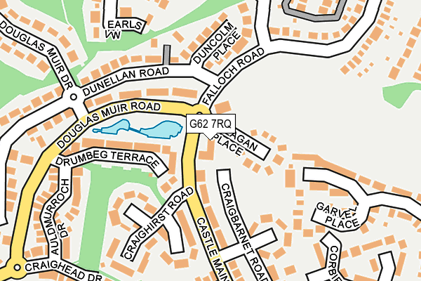 G62 7RQ map - OS OpenMap – Local (Ordnance Survey)