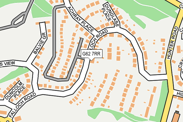 G62 7RR map - OS OpenMap – Local (Ordnance Survey)