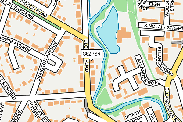 G62 7SR map - OS OpenMap – Local (Ordnance Survey)