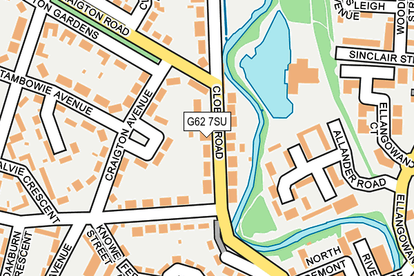 G62 7SU map - OS OpenMap – Local (Ordnance Survey)