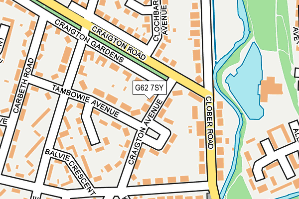 G62 7SY map - OS OpenMap – Local (Ordnance Survey)