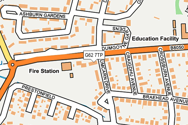 G62 7TP map - OS OpenMap – Local (Ordnance Survey)