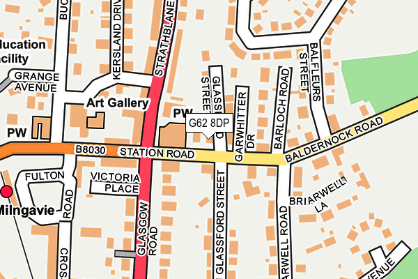 G62 8DP map - OS OpenMap – Local (Ordnance Survey)