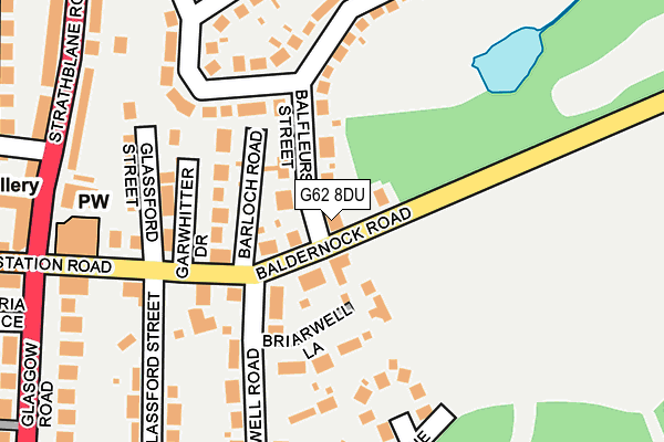 G62 8DU map - OS OpenMap – Local (Ordnance Survey)
