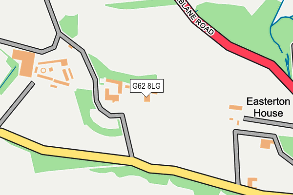 G62 8LG map - OS OpenMap – Local (Ordnance Survey)
