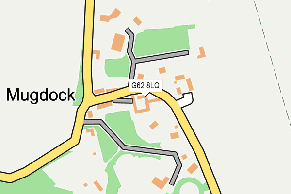 G62 8LQ map - OS OpenMap – Local (Ordnance Survey)