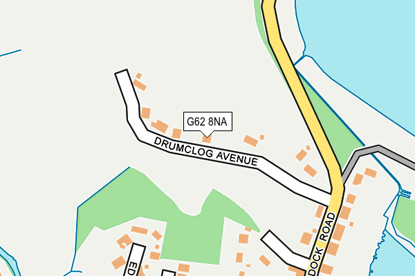 G62 8NA map - OS OpenMap – Local (Ordnance Survey)