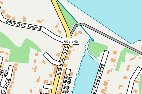 G62 8NE map - OS OpenMap – Local (Ordnance Survey)