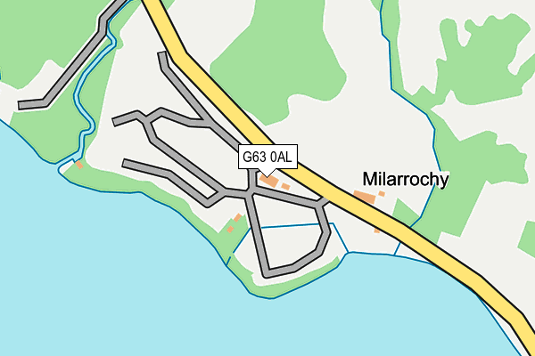 G63 0AL map - OS OpenMap – Local (Ordnance Survey)