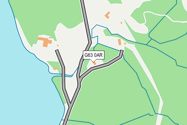 G63 0AR map - OS OpenMap – Local (Ordnance Survey)