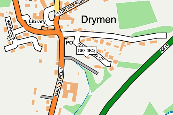 G63 0BQ map - OS OpenMap – Local (Ordnance Survey)