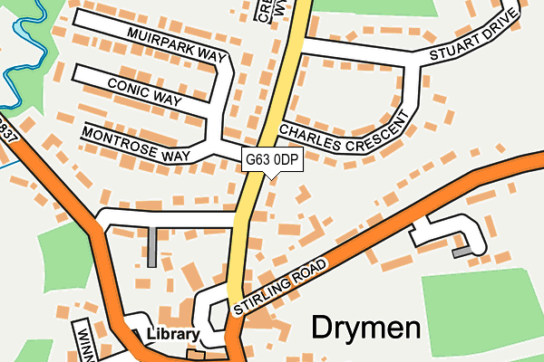 G63 0DP map - OS OpenMap – Local (Ordnance Survey)