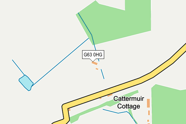 G63 0HG map - OS OpenMap – Local (Ordnance Survey)