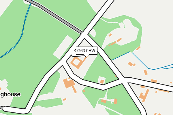 G63 0HW map - OS OpenMap – Local (Ordnance Survey)