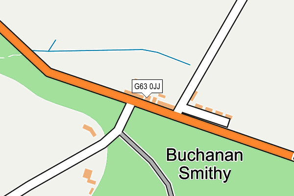 G63 0JJ map - OS OpenMap – Local (Ordnance Survey)