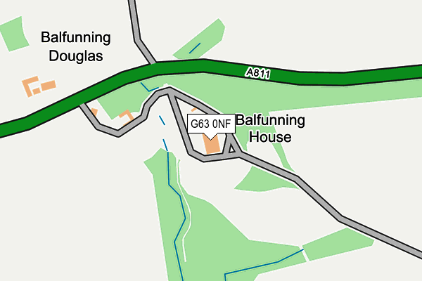 G63 0NF map - OS OpenMap – Local (Ordnance Survey)