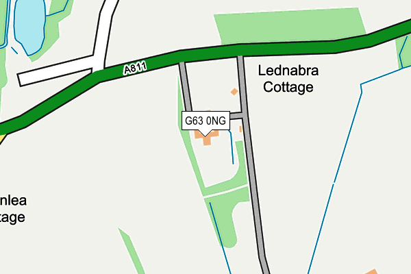 G63 0NG map - OS OpenMap – Local (Ordnance Survey)