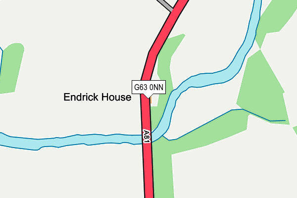 G63 0NN map - OS OpenMap – Local (Ordnance Survey)