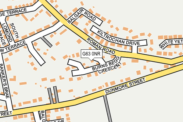 G63 0NR map - OS OpenMap – Local (Ordnance Survey)