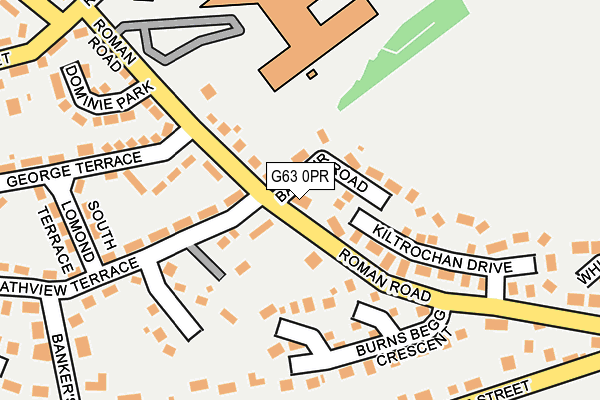 G63 0PR map - OS OpenMap – Local (Ordnance Survey)