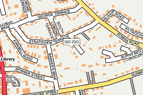 G63 0QG map - OS OpenMap – Local (Ordnance Survey)