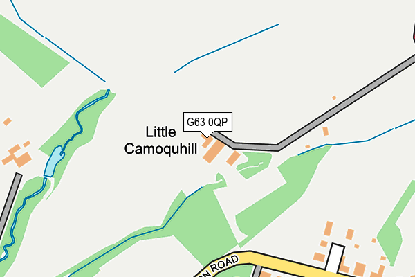 G63 0QP map - OS OpenMap – Local (Ordnance Survey)