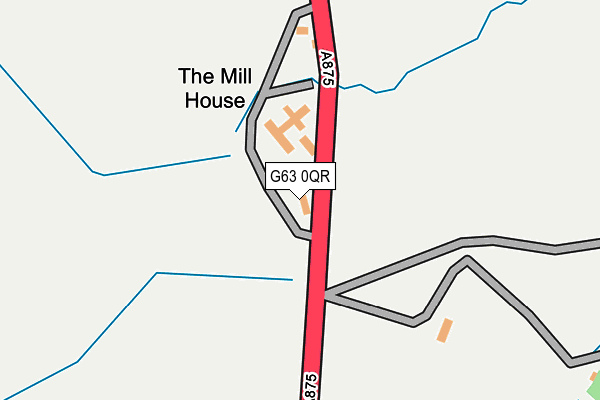 G63 0QR map - OS OpenMap – Local (Ordnance Survey)