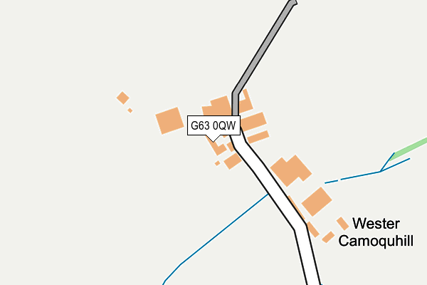 G63 0QW map - OS OpenMap – Local (Ordnance Survey)